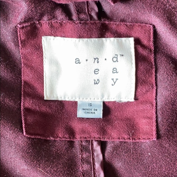 Maroon longline utility jacket ❤️ - Picture 5 of 5